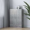 vidaXL Knjižna omara betonsko siva 82,5x30,5x115 cm inženirski les