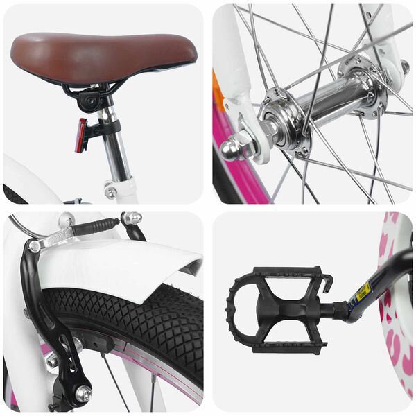 vidaXL Otro&scaron;ko Kolo 18 Palcev za 5-7 let Bela