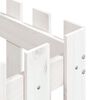 vidaXL Vrtno korito z ograjico belo 50x50x50 cm trdna borovina