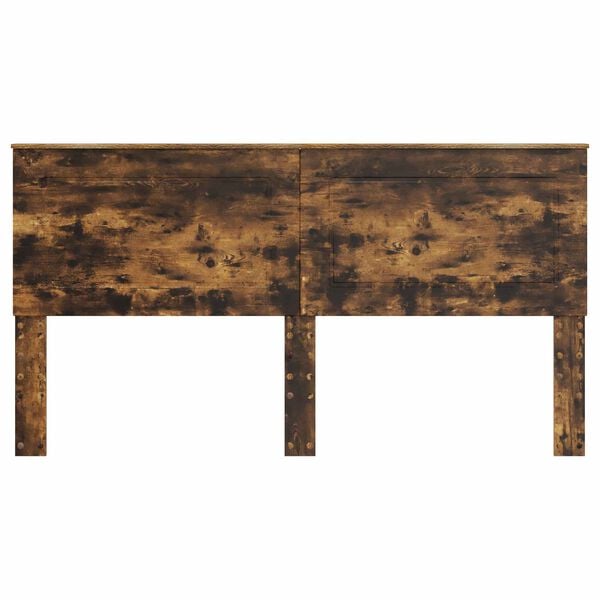 vidaXL Vzglavje Dimljeni oreh 200 cm Konstruiran les