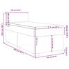 vidaXL Box spring postelja z vzmetnico temno zelena 100x200 cm žamet