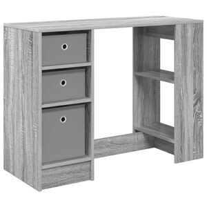 vidaXL Miza Siva Sonoma 100 x 40 x 75 cm Inženirski les