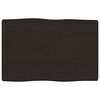 vidaXL Mizna plo&scaron;ča temno rjava 60x40x(2-4) cm obdelan les naraven rob