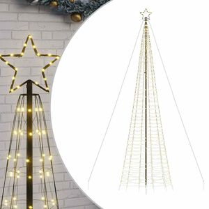 vidaXL LED božično drevo z bodicami 1534 LED toplo bele 500 cm