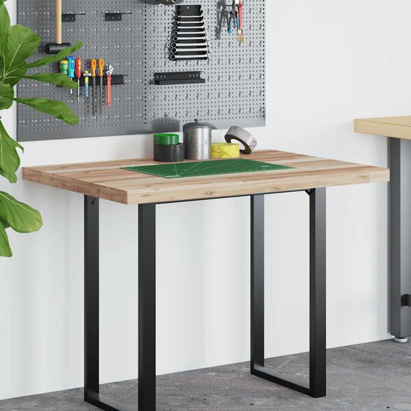 vidaXL Mizna plošča neobdelana 100x80x4 cm trden akacijev les