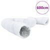 vidaXL Prezračevalni kanal aluminij in PVC 6 m &Oslash;20 cm