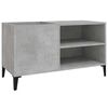 vidaXL Omarica za gramofonske plo&scaron;če betonsko siva 84,5x38x48 cm les