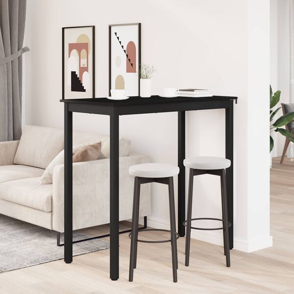 vidaXL Stoječ miza za bar Konstruiran les