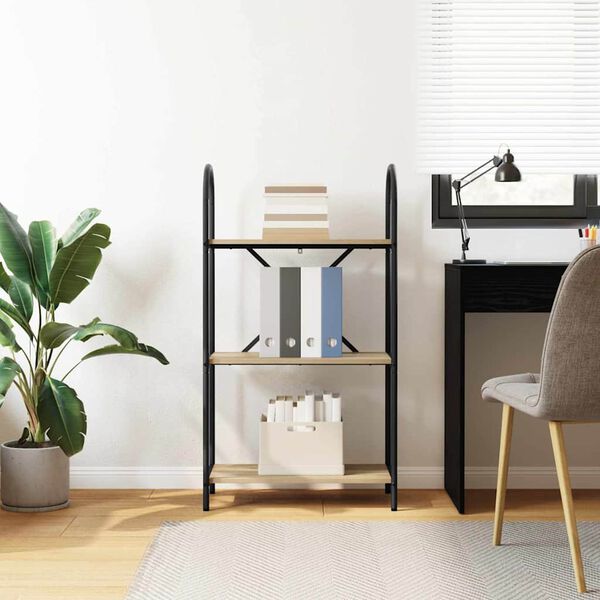 vidaXL Knjižna polica Sonoma hrast 60 x 30 x 109 cm Konstruiran les