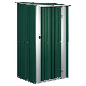 vidaXL Vrtna lopa zelena 118,5x97x209,5 cm pocinkano jeklo