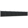 vidaXL Ograjni panel siv 1218x186 cm WPC