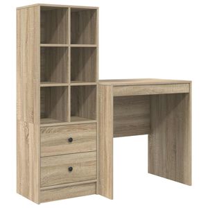 vidaXL Miza Sonoma hrast 115,5 x 50 x 127 cm 2 kos