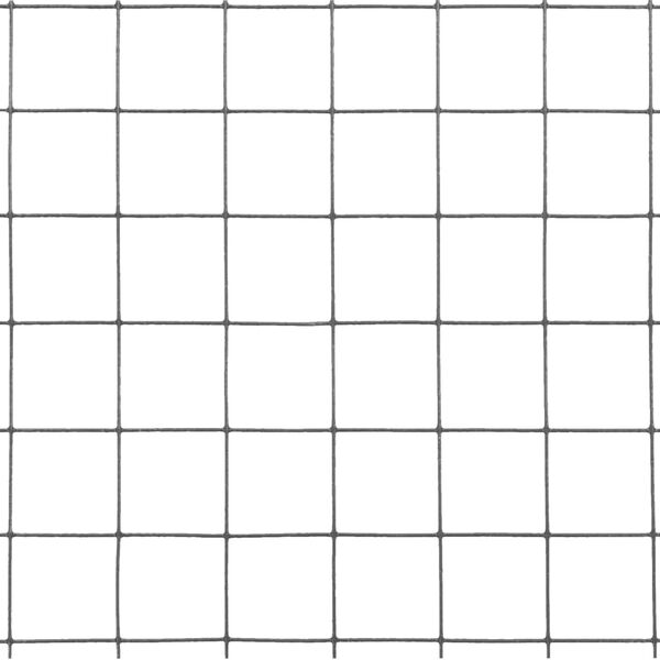 vidaXL Žična mreža za ograjo jeklo s PVC oblogo 25x1,5 m siva