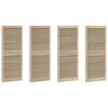 vidaXL Vrata omare z vrati 4 pcs Naravna 140,5 x 2,1 x 59,5 cm
