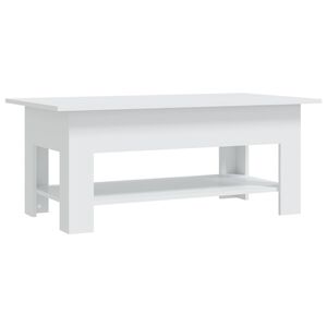 vidaXL Klubska mizica bela 102x55x42 cm iverna plo&scaron;ča