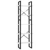 vidaXL Knjižna omara 5-nadstropna bela 60x30x175 cm inženirski les