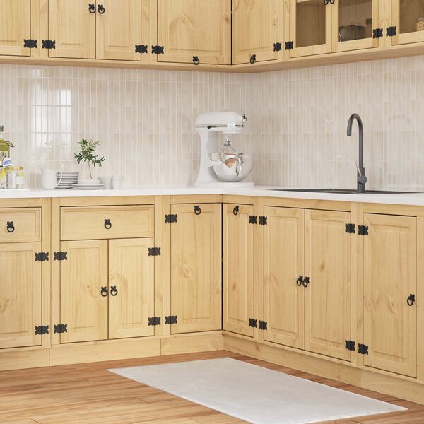 vidaXL Za omarice SKI Medeno Rjava 60 x 32 x 40 cm Masivno borovo les