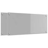vidaXL Kuhinjski panel 2 pcs Svetlo siva 90 x 40 cm kaljeno steklo
