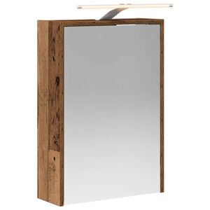 vidaXL Kopalni&scaron;ka ogledalna omara s polico Star les 43 x 16 x 62.5 cm