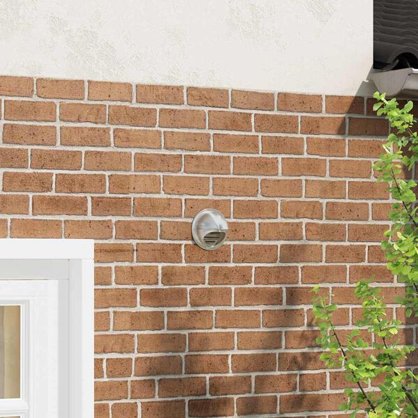 vidaXL Pokrovi za zračne ventile 2 pcs srebrna 100 mm Nerjaveče jeklo