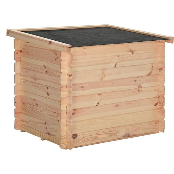 vidaXL Pasja uta 102,5x88x84 cm trdna borovina 14 mm