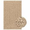 vidaXL Preproga ZIZUR 240x340 cm videz jute notranja in zunanja