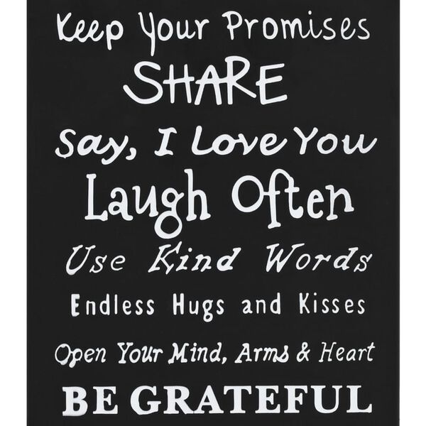 vidaXL Stojalo za dežnike iz jekla z besedilom črne barve