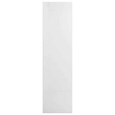 vidaXL Knjižna / TV omara visok sijaj bela 36x30x114 cm iverna plošča