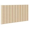 vidaXL Stenska vitrina Montaža za steno Bež 98 x 4,5 x 55 cm