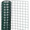 Nature Žična mreža kvadratna 1x2,5 m 25 mm jeklo z oblogo zelena