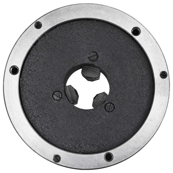 vidaXL Stružna glava s 3 čeljustmi in samo-centriranjem 160 mm jeklo