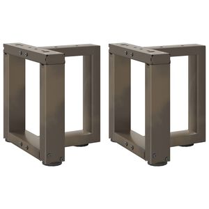 vidaXL Noge za klubsko mizico v obliki črke T, 2 kosa, črne, 30x25x(30-31) cm, jeklo