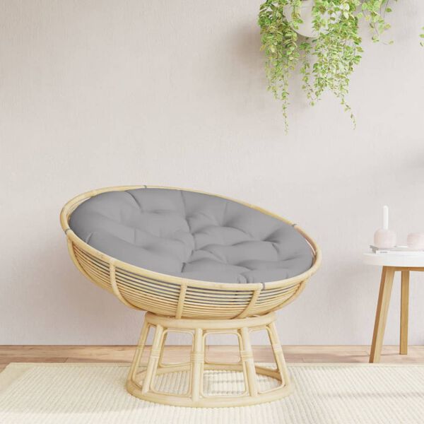 vidaXL Okrogla blazina siva &Oslash; 100 x 11 cm oxford tkanina