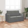 vidaXL Sofa postelja 110cm Temno siva Žamet