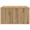 vidaXL Kavna mizica s predali artisian hrast 70,5x70x40 cm