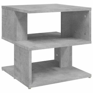 vidaXL Stranska mizica betonsko siva 40x40x40 cm iverna plo&scaron;ča