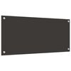 vidaXL Zaščita za kuhinjo 2 pcs Temno siva 90 x 40 cm kaljeno steklo