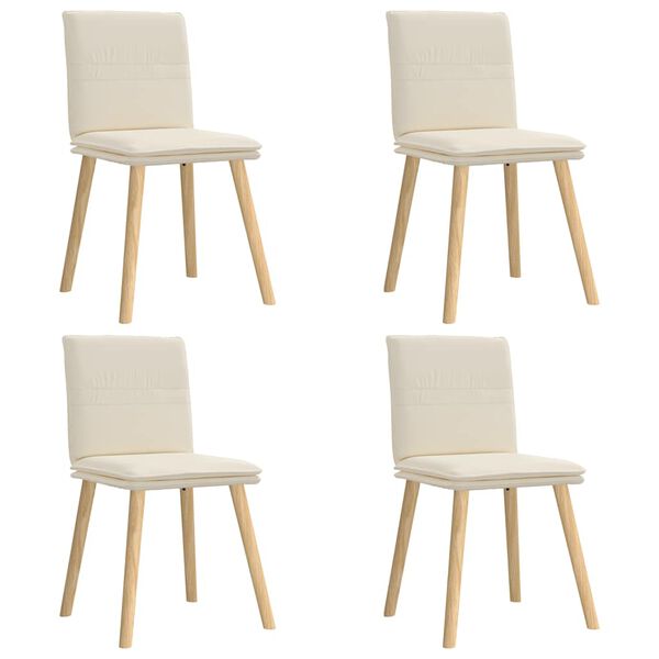 vidaXL Jedilni stoli 4 kosi platno