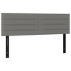 vidaXL Posteljno vzglavje 2 kosa temno sivo 72x5x78/88 cm blago