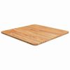 vidaXL Kvadratna mizna plo&scaron;ča sv. rjava 50x50x1,5 cm trdna hrastovina