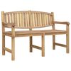 vidaXL Vrtna klop 149,5x60x90 cm trdna tikovina