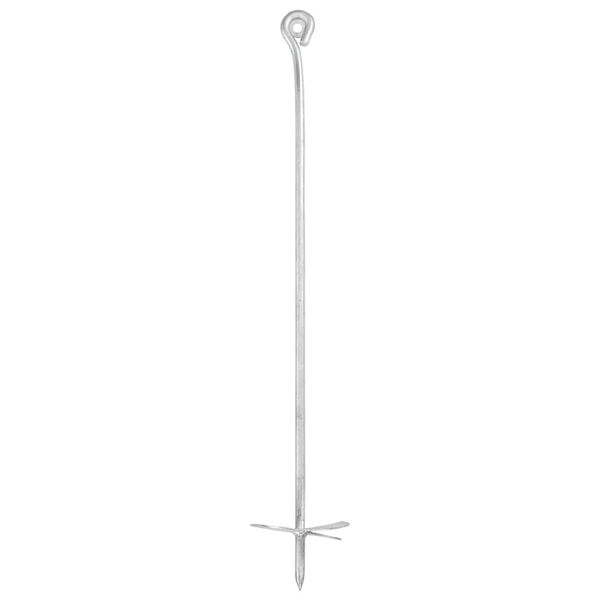 vidaXL Zemeljska sidra 10 kosov 10x60 cm pocinkana kovina