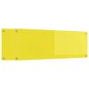 vidaXL Kuhinjski panel 2 pcs Rumena 120 x 40 cm kaljeno steklo
