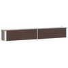 vidaXL Visoka greda pocinkano jeklo 320x40x45 cm rjava