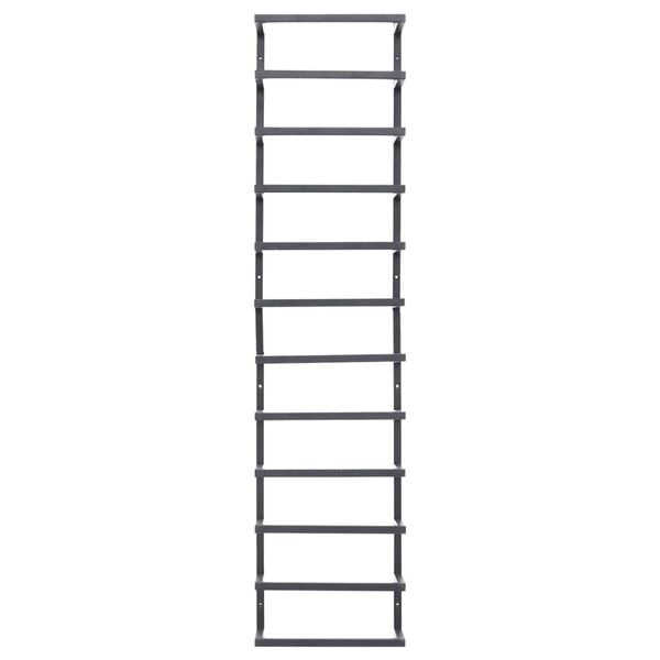 vidaXL Stojalo za brisače črno 24x12x96 cm jeklo