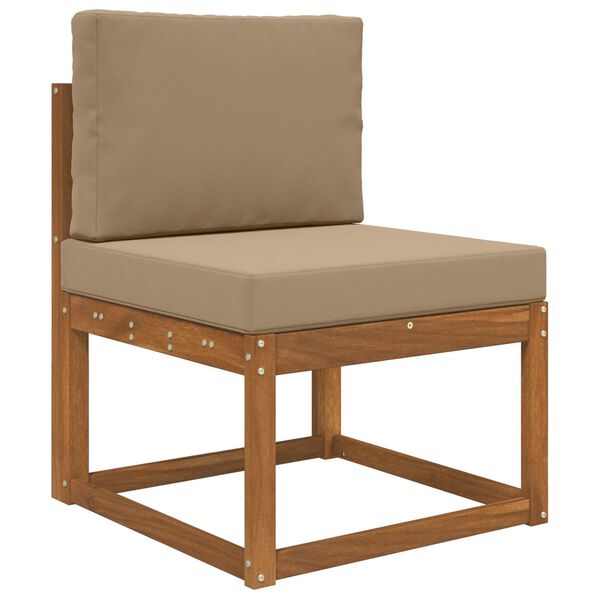 vidaXL Zunanja blazina za kavč 2 pcs Taupe Poliester