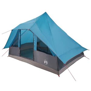 vidaXL Tipi &scaron;otor 10-osebni Modra tafeta