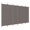 vidaXL Paravan 6-delni antracit 300x220 cm blago