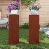 vidaXL Stojalo za rastline 2 pcs Rjav 24 x 24 x 75 cm