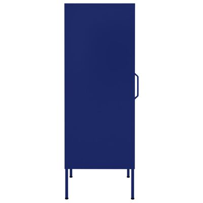 vidaXL Omara za shranjevanje mornarsko modra 42,5x35x101,5 cm jeklo